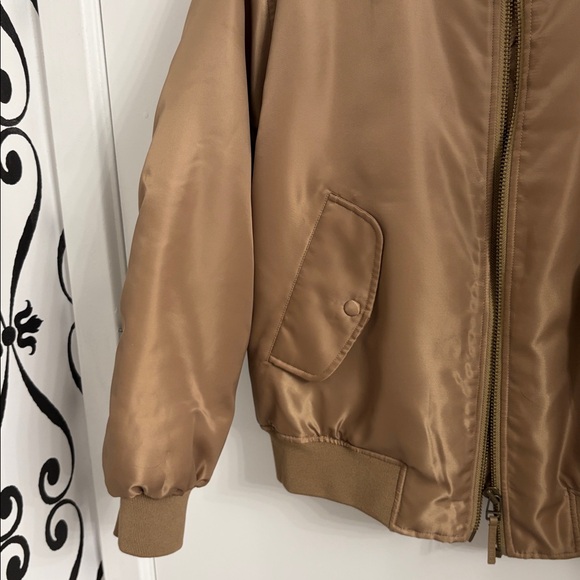 Anine Bing Leon Bomber Jacket in Sepia, Size Small - Picture 8 of 17